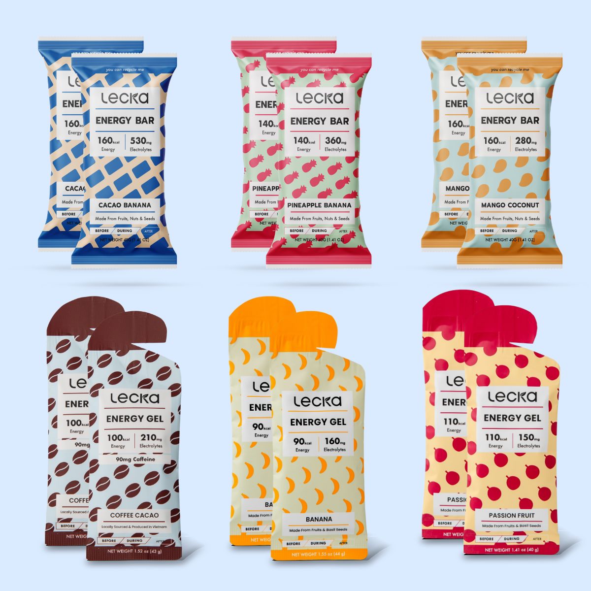 Endurance Mix – Energy Gels & Bars